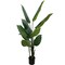 5ft Bird of Paradise Leaf in Black Pot - Realistic Lifelike Silk Leaves for Stunning Indoor Decor, Ideal for Home, Office, and Event Accents - Perfect for Tropical Themed Decor - Floral Home by Artificial Flowers